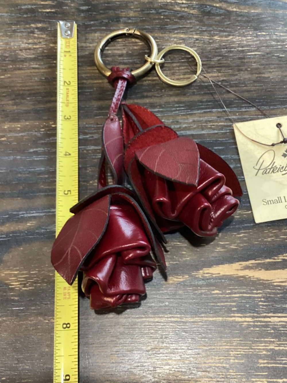 Patricia Nash Laced Rose Bag Charm - Picture 2 of 5